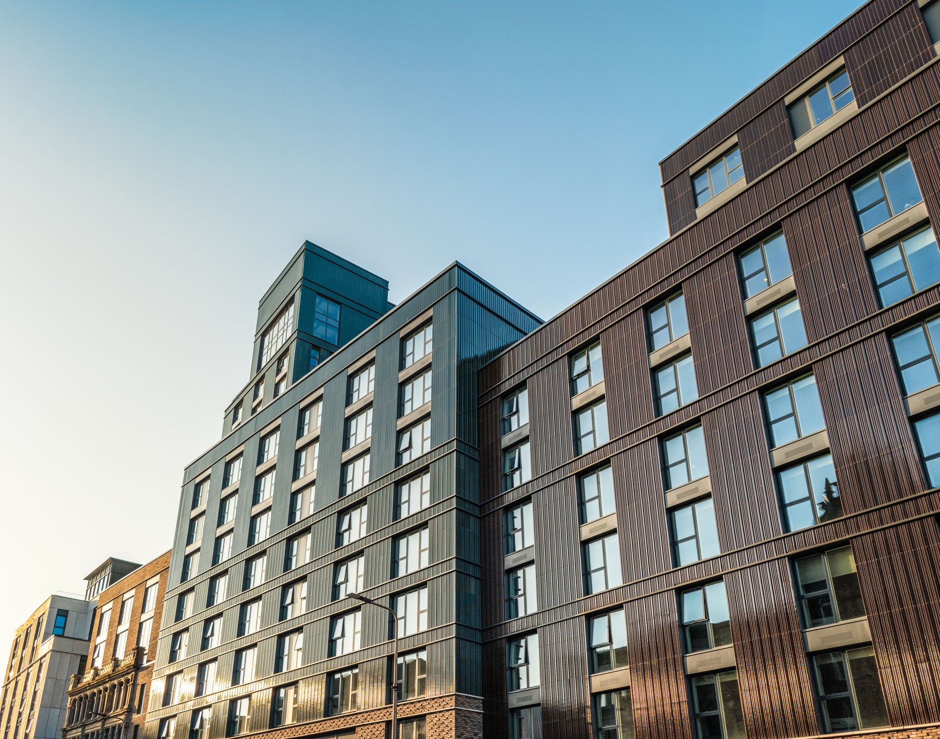 Modern student accommodation and offices